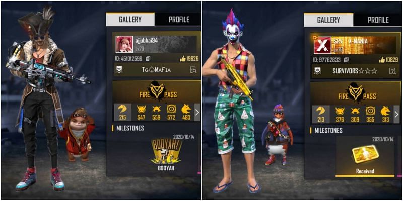 Who has better stats in Free Fire between Total Gaming and X-Mania