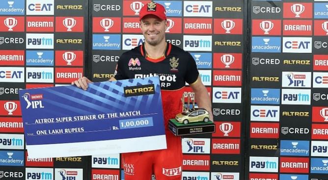 IPL 2020: एबी डीविलियर्स ने कहा कि मुझे अपने प्रदर्शन पर गर्व है
