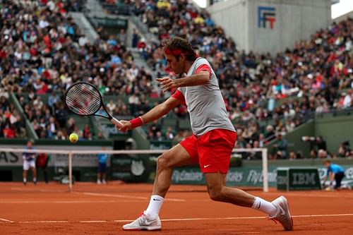 Roger Federer at French Open 2014