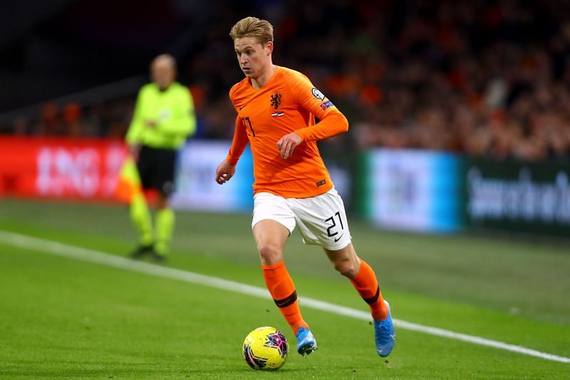 Frenkie De Jong linked well with the Netherlands attack in the second half