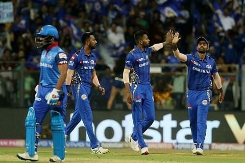 Delhi Capitals vs Mumbai Indians. Pic: IPLT20.COM