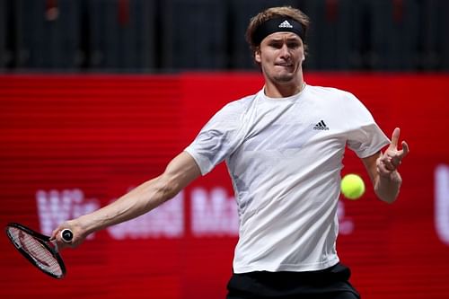 Alexander Zverev at the Bett1Hulks Indoors 2020