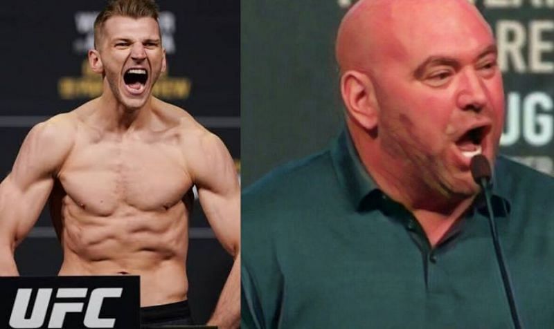 Dan Hooker and Dana White