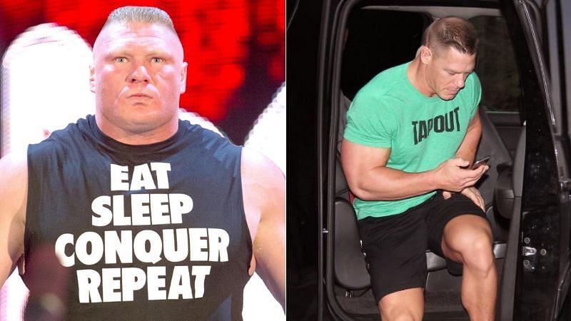 Brock Lesnar and John Cena
