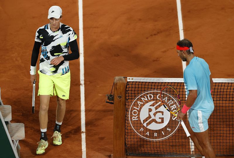 Tuesday&#039;s clash between Jannik Sinner and Rafael Nadal was the first meeting between the two players