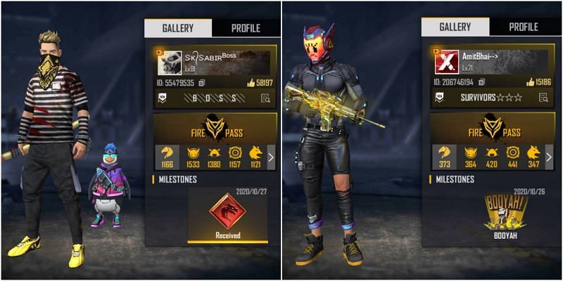 SK Sabir Boss vs. Desi Gamers: Who has better stats in Free Fire