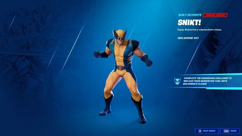 Wolverine can be obtained now in Fortnite Chapter 2 Season 4