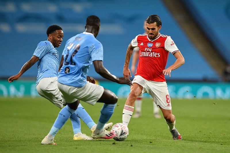 Dani Ceballos in action against Manchester City in July