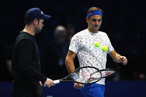 Severin Luthi and Roger Federer