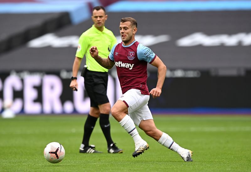 Jack Wilshere in action for West Ham United