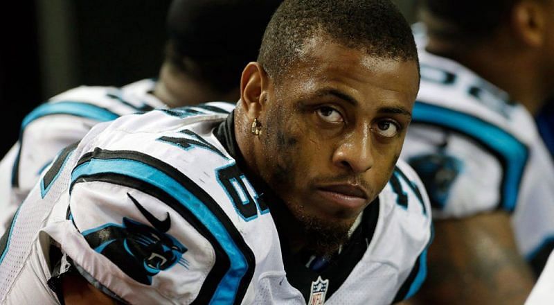 Greg Hardy during his time with the Carolina Panthers