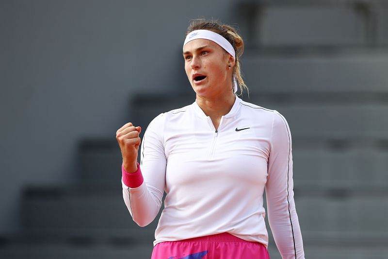 Aryna Sabalenka at the 2020 French Open