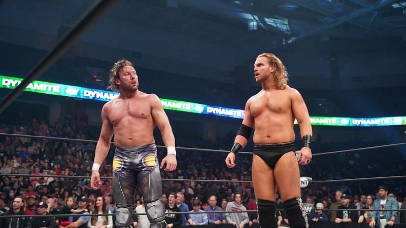 Kenny Omega (L) and Hangman Page (R)