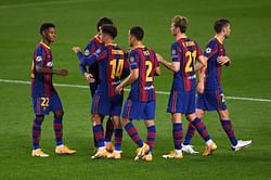 Barcelona 5-1 Ferencvaros: Player Ratings as Gerard Pique red card sours stunning Catalan victory | UEFA Champions League 2020-21