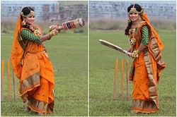 बांग्लादेशी क्रिकेटर संजीदा इस्लाम ने क्रिकेट खेलते हुए करवाया शादी का फोटोशूट