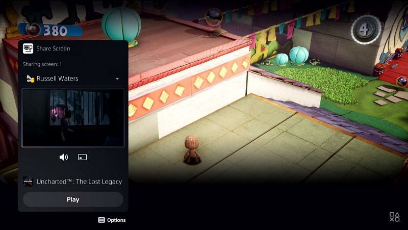 Screen-share allows the players to see friend&#039;s gameplay (Image credit: PlayStation)