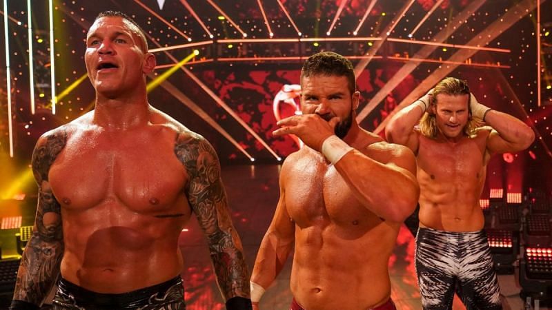 Randy Orton with Robert Roode and Dolph Ziggler