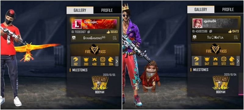 Total Gaming vs Gyansujan: Who has better stats in Free Fire?