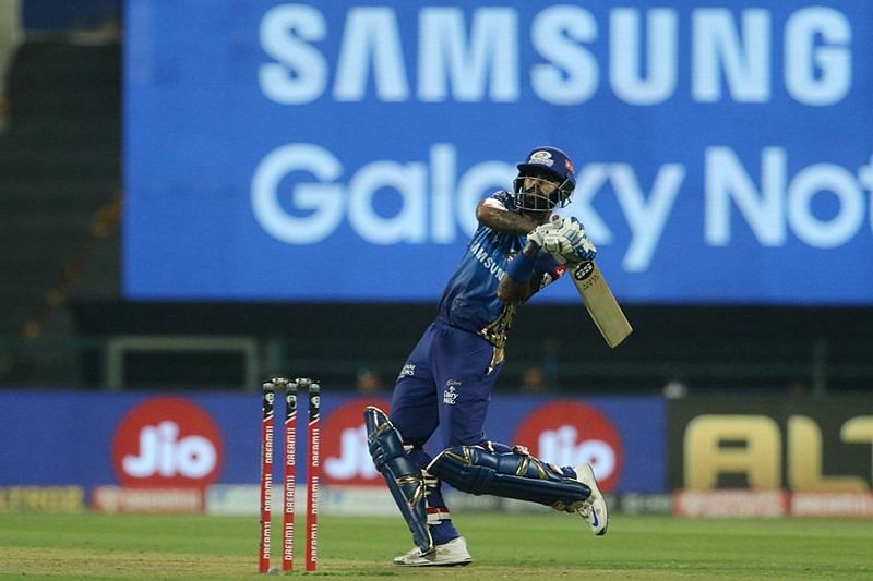 Suryakumar Yadav&#039;s belligerent knock powered MI to a total of 193/4 in Match 20 of IPL 2020