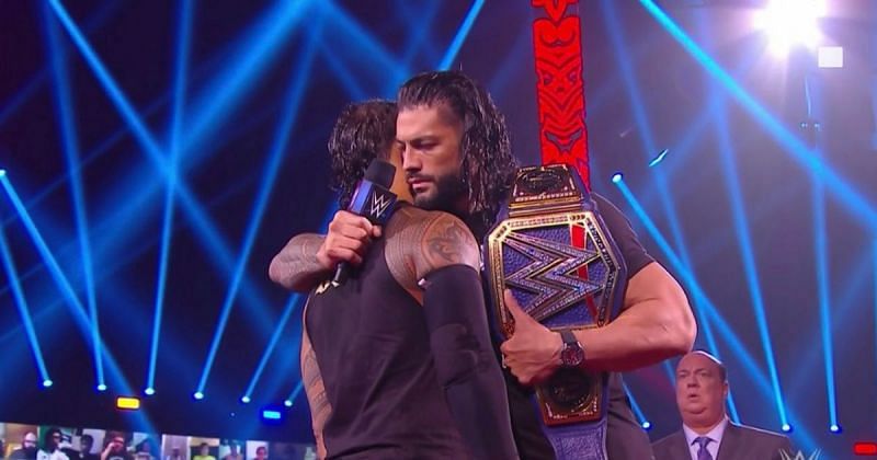 Roman Reigns and Jey Uso on SmackDown.