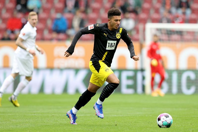 Jadon Sancho was linked with a big-money move to Manchester United this summer
