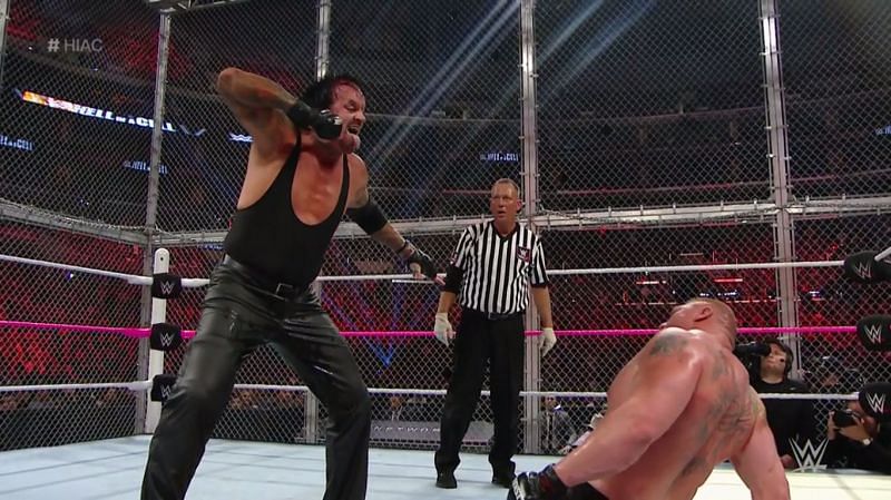 The Undertaker faced Brock Lesnar for the final time in Hell in a Cell