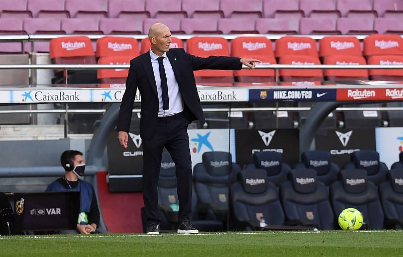 Real Madrid manager Zinedine Zidane