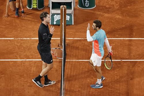 Dominic Thiem and Hugo Gaston