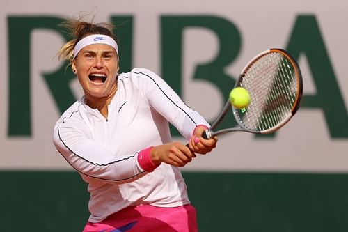 Aryna Sabalenka at the 2020 French Open.