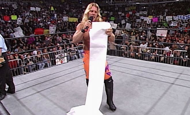 What is with Jericho and those lists? (Pic Source: WWE)