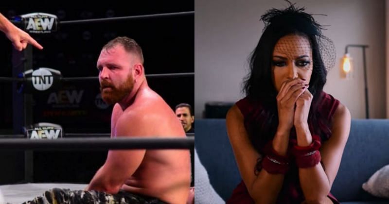 Jon Moxley and Brandi Rhodes.