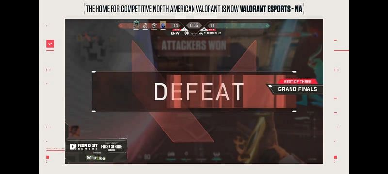 &nbsp;Valorant First Strike North America - NSG Tournament Finals - Cloud9 Blue beat Envy