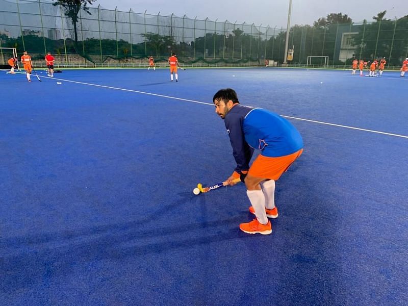 Manpreet Singh, the captain of India&#039;s men&#039;s hockey team.