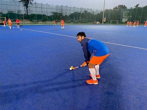 Manpreet Singh, the captain of India's men's hockey team.