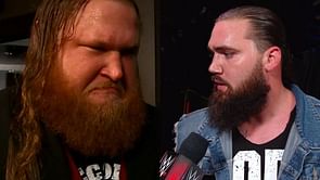 Tucker reacts after betraying Otis at WWE Hell in a Cell 2020