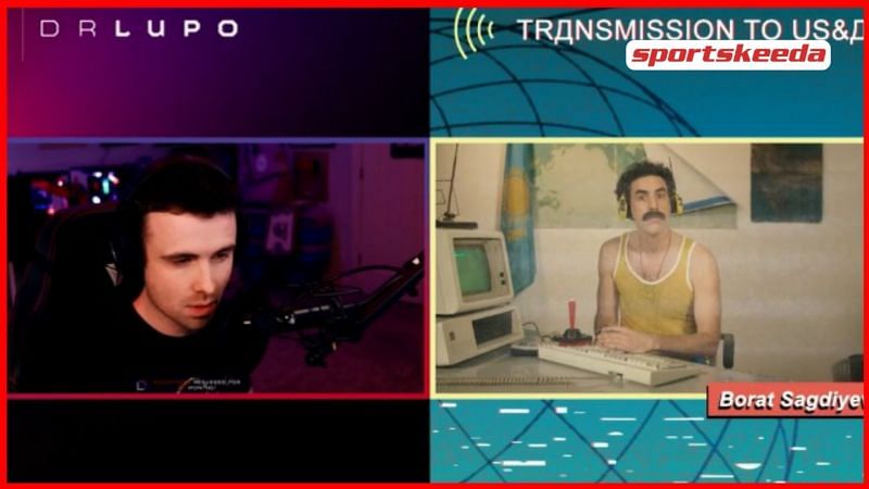 Borat recently played &#039;video-games&#039; on Twitch with DrLupo.