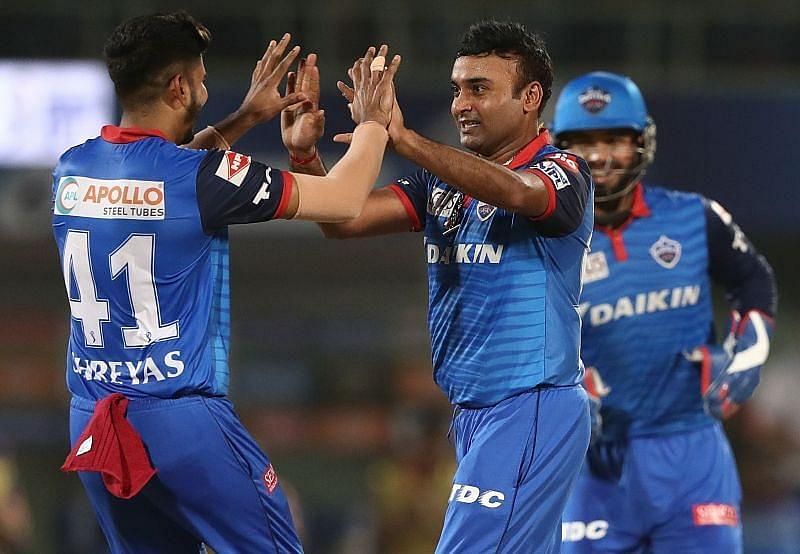 Amit Mishra picked the prized wicket of Shubman Gill for the Delhi Capitals