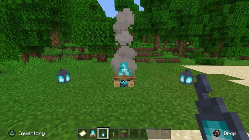 Campfire emit light (Image via Minecraft)