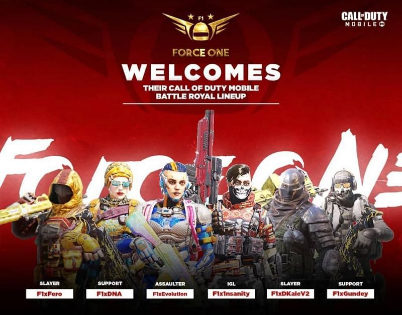 Force One&#039;s COD Mobile lineup