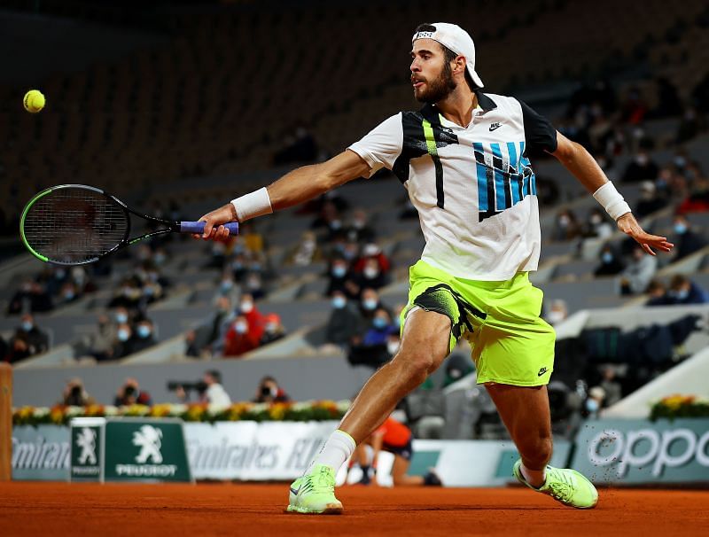 Karen Khachanov at the 2020 French Open