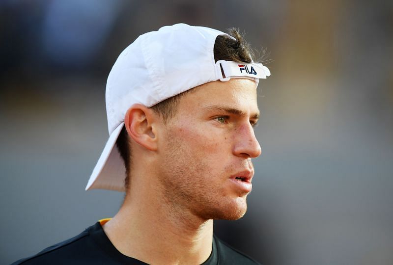 Diego Schwartzman during his semi-final against Rafael Nadal at the 2020 French Open