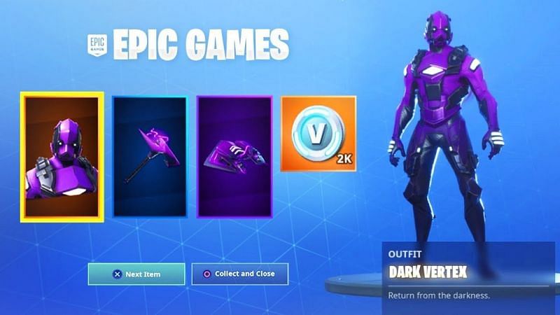 The Dark Vertex Skin in Fortnite - Image Credits - Epic Games