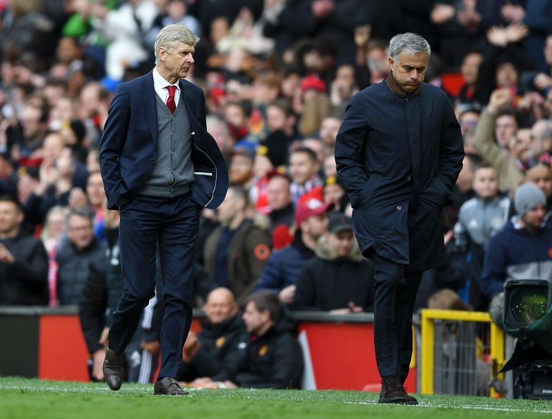 Arsene Wenger and Jose Mourinho