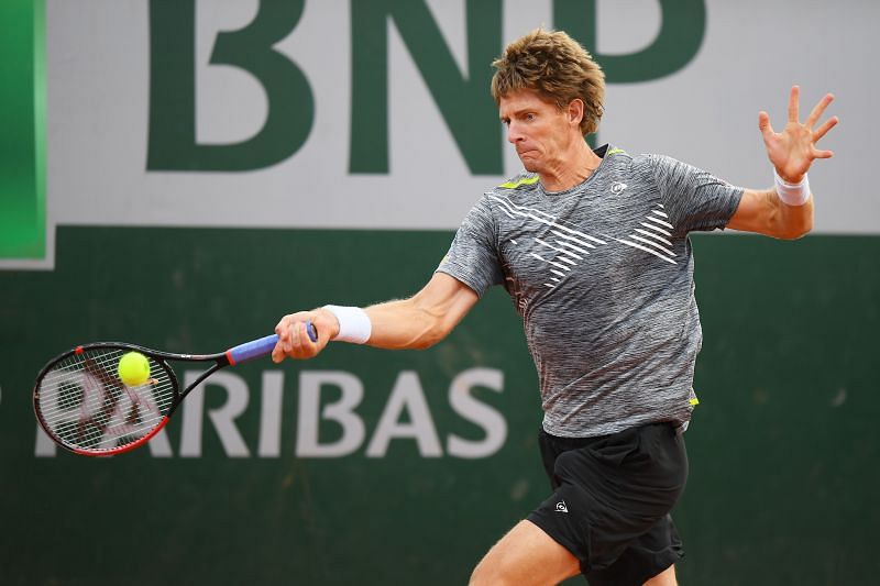 Kevin Anderson at the 2020 French Open.