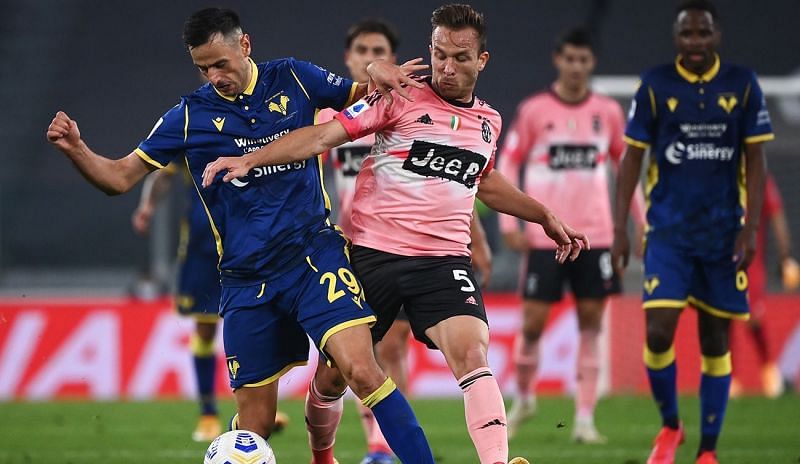 Arthur in action for Juventus again