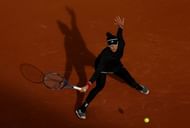 Garbine Muguruza in her match against Kristyna Pliskova