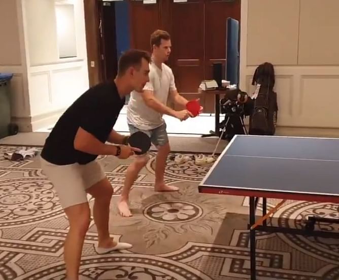 IND v AUS 2020: Steve Smith and Marnus Labuschagne are doubles partners as Australian players turn to table tennis in the bubble