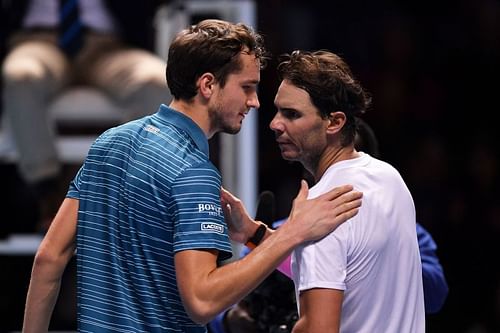 Rafael Nadal and Daniil Medvedev