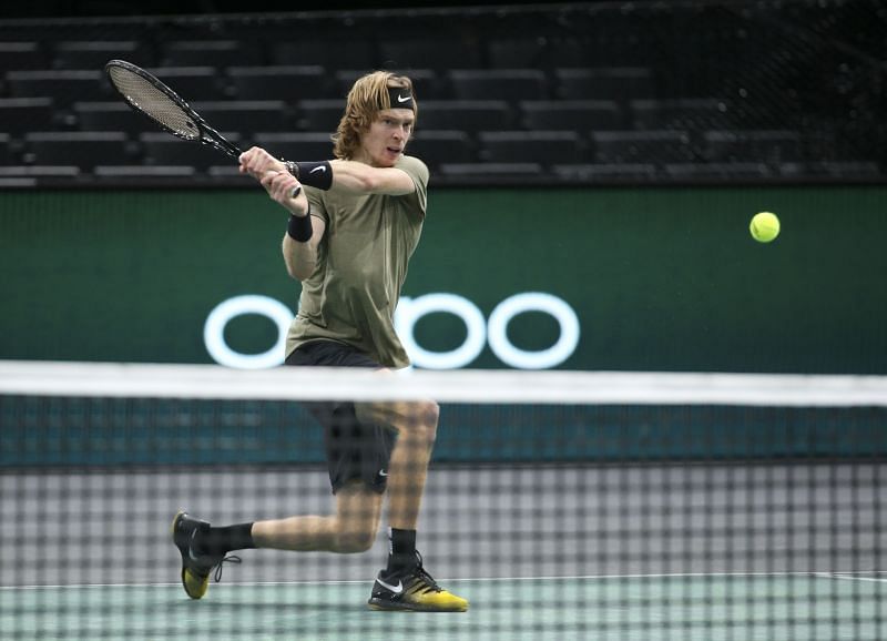 Andrey Rublev at the Paris Masters