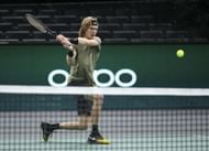 Andrey Rublev at the Paris Masters